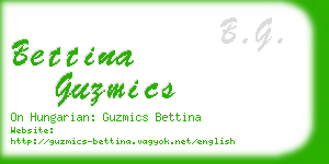 bettina guzmics business card